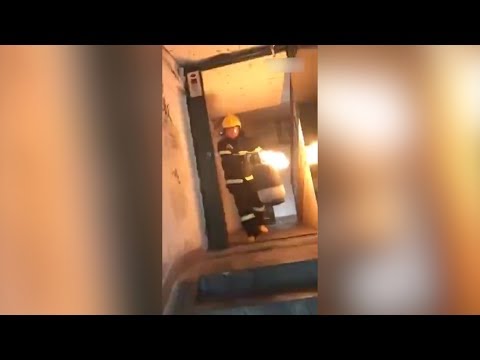 شاهد رد فعل غريب لرجل وقع حادث تصادم مروع أمامه