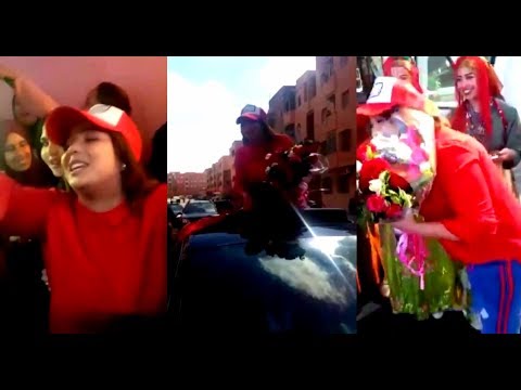 شاهد استقبال حافل للمغربية شيماء عبد العزيز