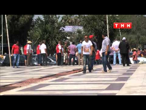 شاهد أصحاب مدارس السياقة يحتجون في وزارة النقل